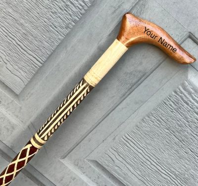 Handmade Walking Stick Wooden Cane