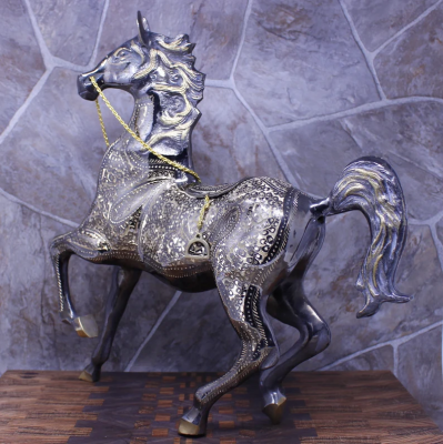  Brass Horse Sculpture