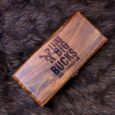 Big Bucks Hand-carved Wooden Box