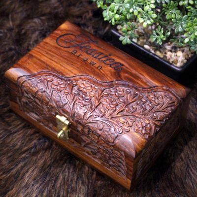 Carving Hand-carved Wooden Box