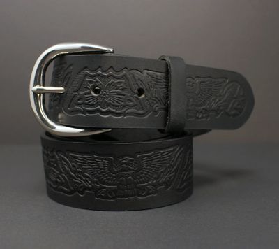 100% horse hide full-grain leather belt