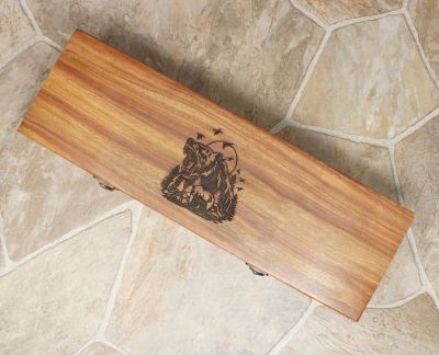 Bear Hand-carved wooden Box