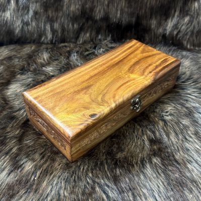 Plain Hand-carved Wooden Box