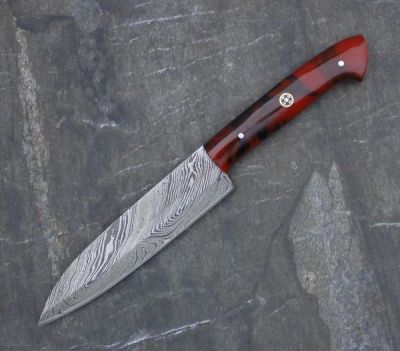  DAMASCUS STEEL CUSTOM Handmade KITCHEN CHEF KNIFE 10"  B