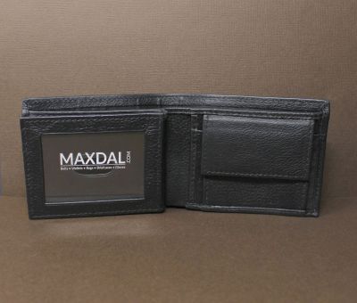 RFID cowhide full grain leather bi-fold wallet