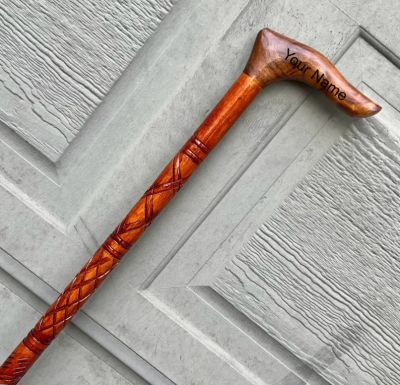 Walking Stick Wooden CANE grandfather gift idea