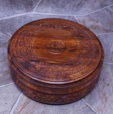 Handmade Rosewood pot with lid