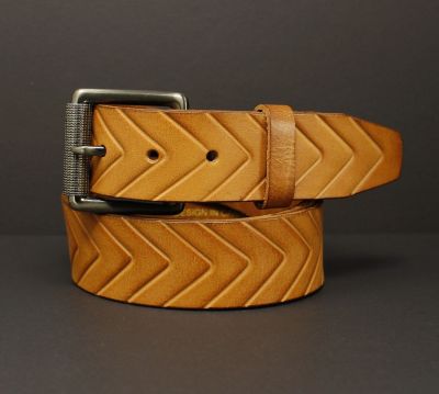 100% horse hide full-grain leather belt