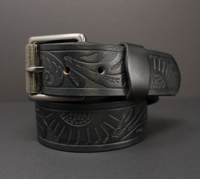 100% horse hide full-grain leather belt