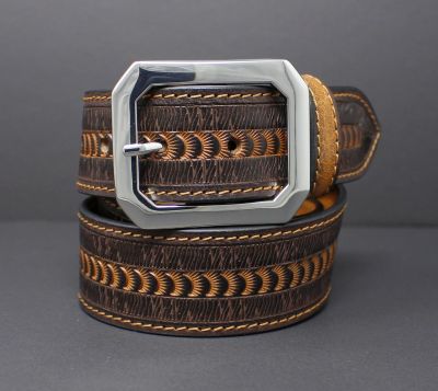 100% horse hide full-grain leather belt