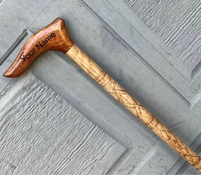 Handmade Walking Stick Wooden Cane